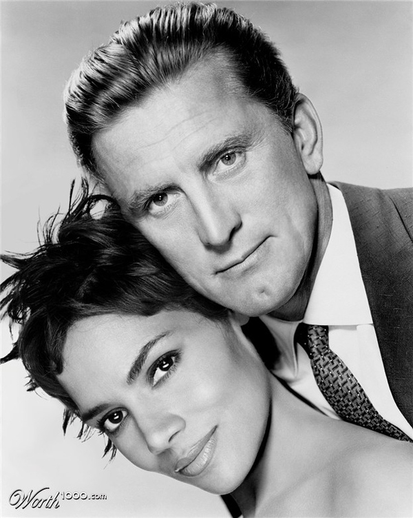 celebrity couples kirk douglas halle berry